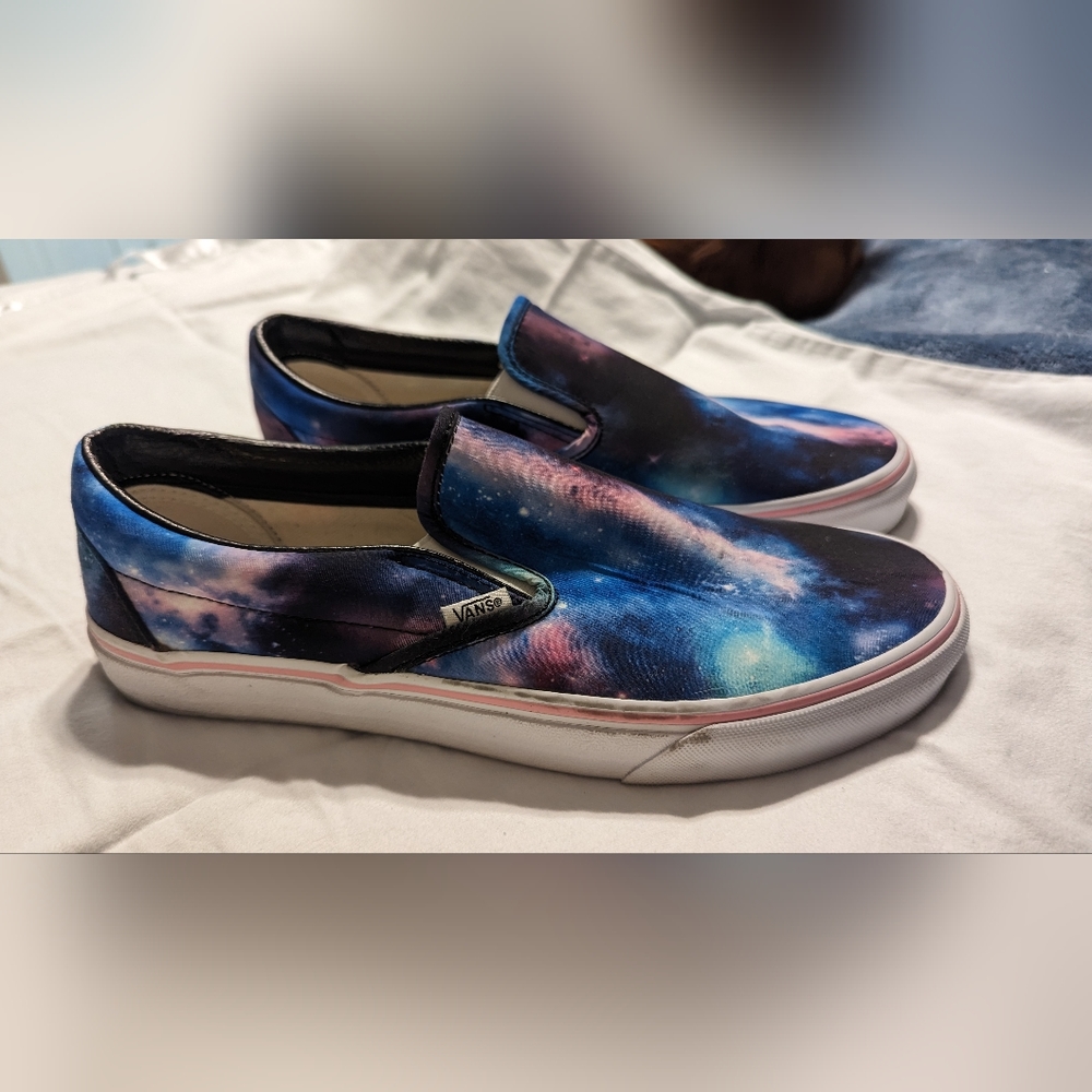Vans- custom design vans. Size 10 wide.